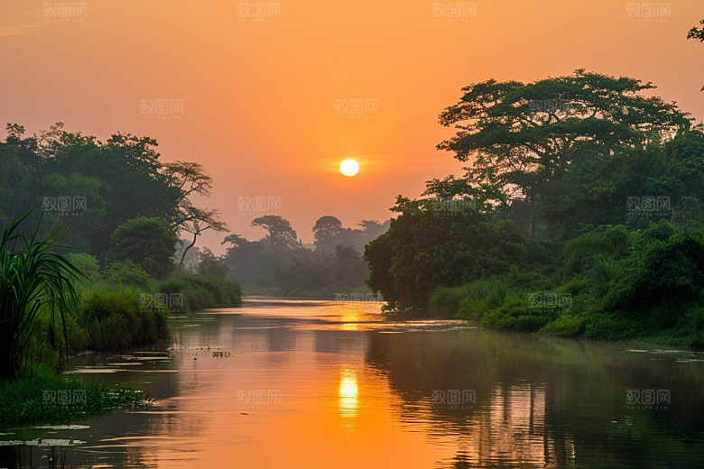 日出旅行风景摄影图