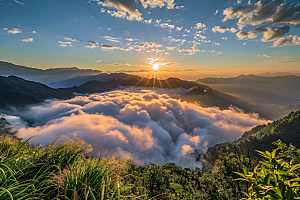 日出旅游晨曦摄影图