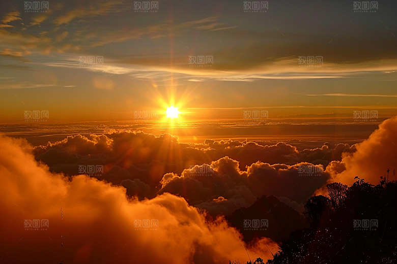 日出旅游太阳摄影图