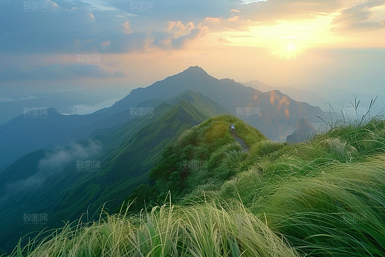 日出唯美旅行摄影图