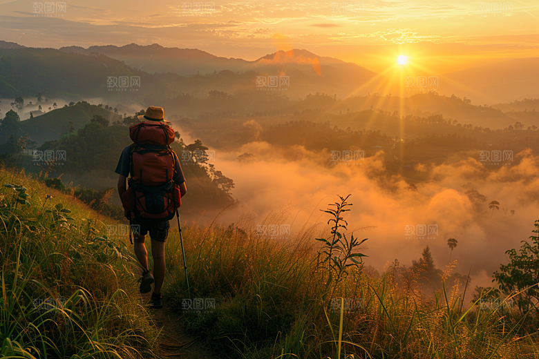 日出太阳旅游摄影图