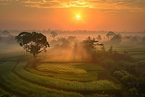 日出风景旅游摄影图