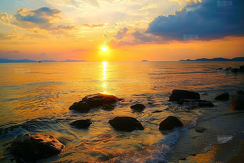 日出高清太阳摄影图