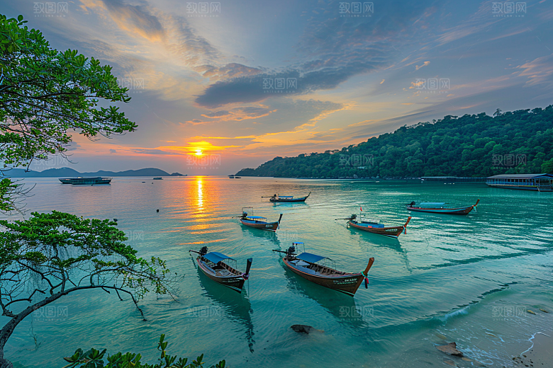 日出风景旅行摄影图
