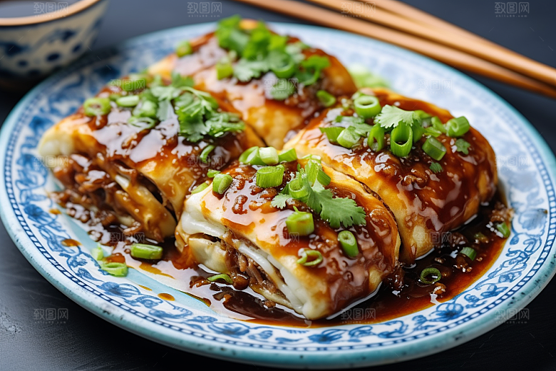 陕西肉夹馍美味美食摄影图