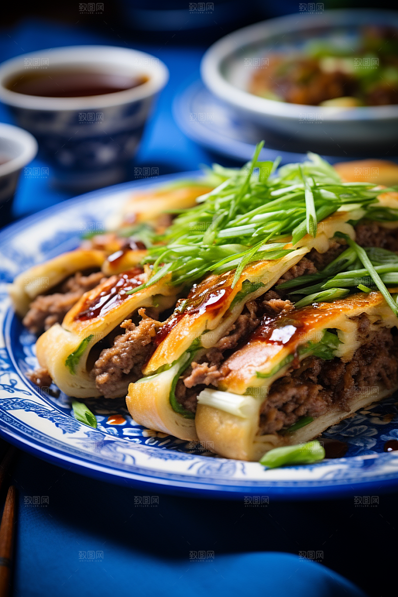 陕西肉夹馍美食西北摄影图