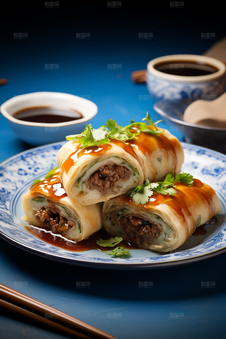 陕西肉夹馍美味美食摄影图