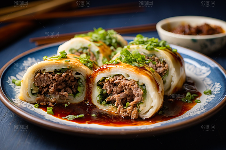 陕西肉夹馍地方小吃西北摄影图