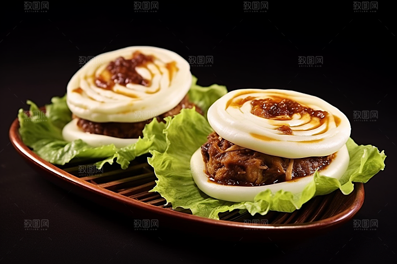 陕西肉夹馍高清碳水摄影图
