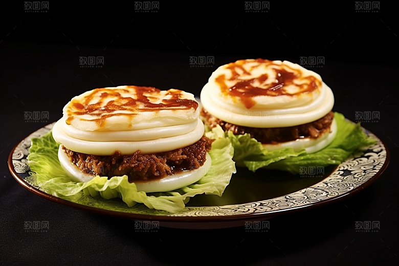 陕西肉夹馍碳水高清摄影图
