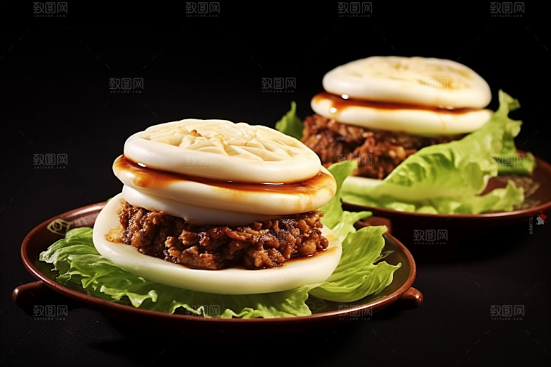 陕西肉夹馍高清西北摄影图