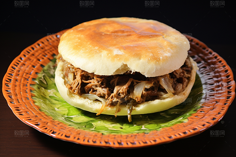 陕西肉夹馍白吉馍西北摄影图