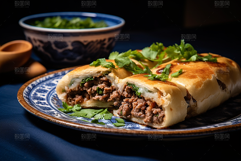 陕西肉夹馍碳水高清摄影图