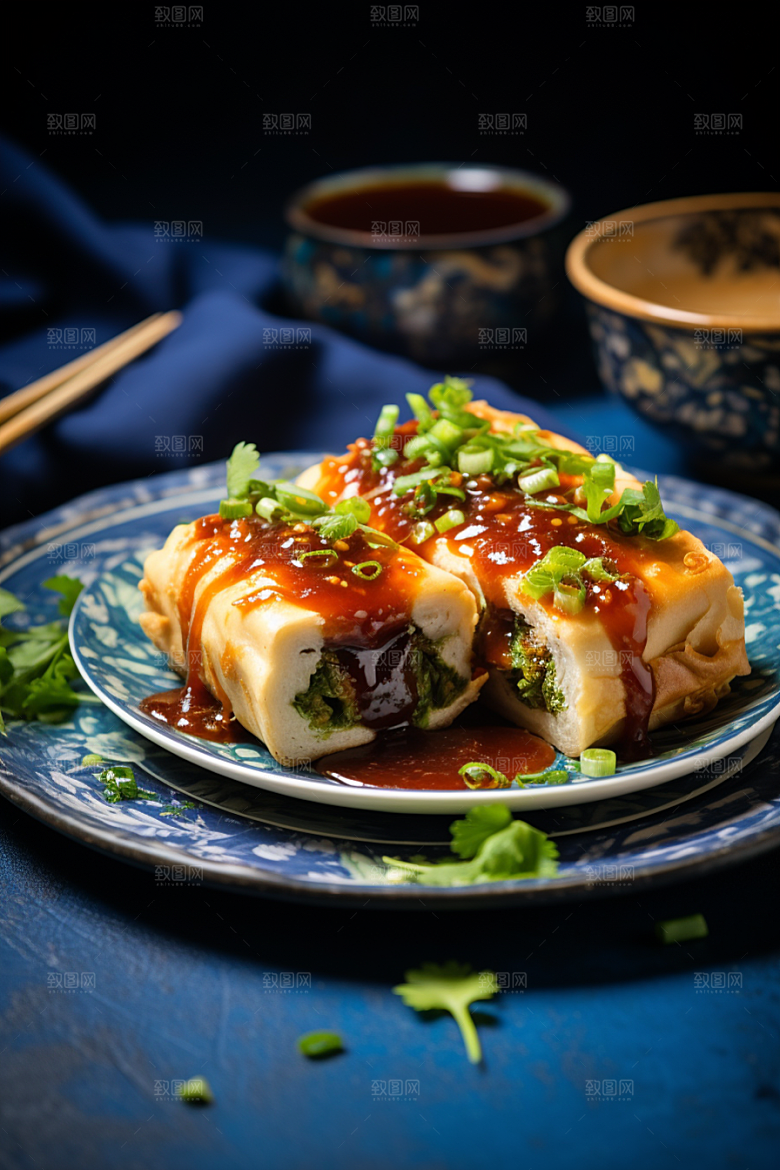 陕西肉夹馍高清美食摄影图