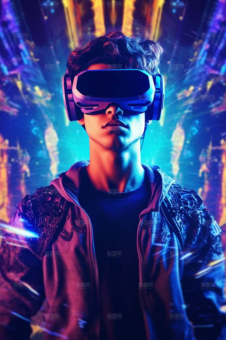 赛博VR眼镜赛博朋克科幻素材