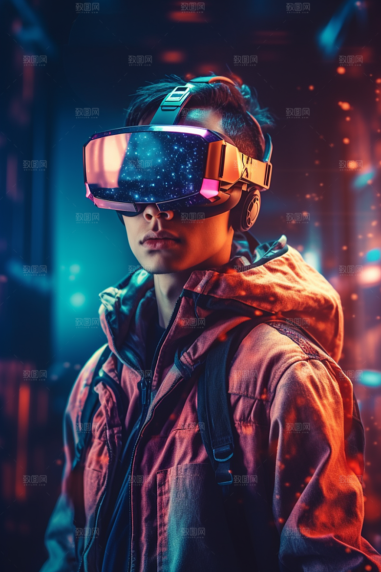 赛博VR眼镜时尚头戴式眼镜素材
