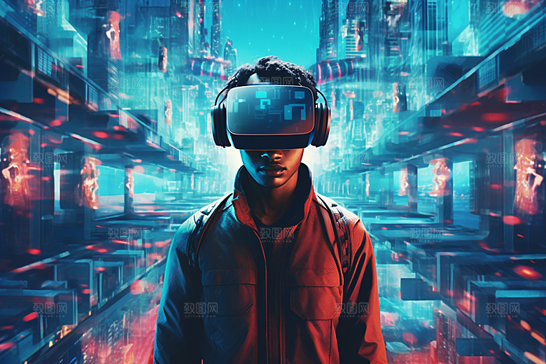 赛博VR眼镜高清科幻素材