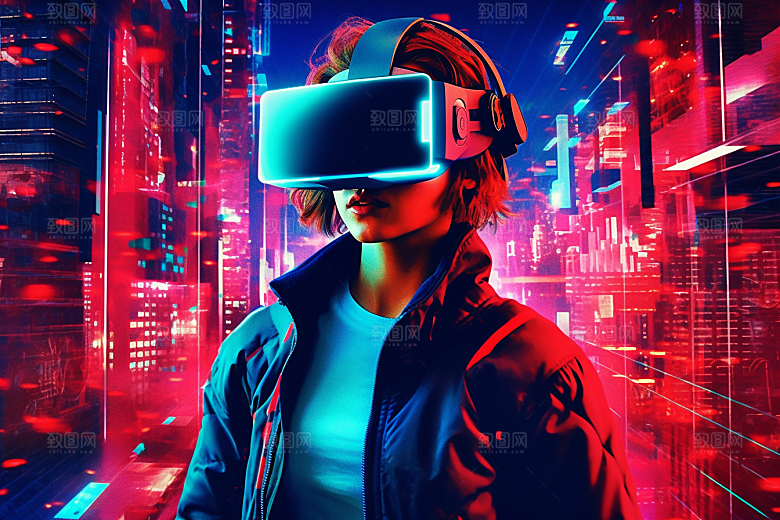 赛博VR眼镜高清光效素材