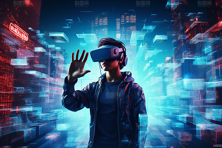 赛博VR眼镜高清电子设备素材
