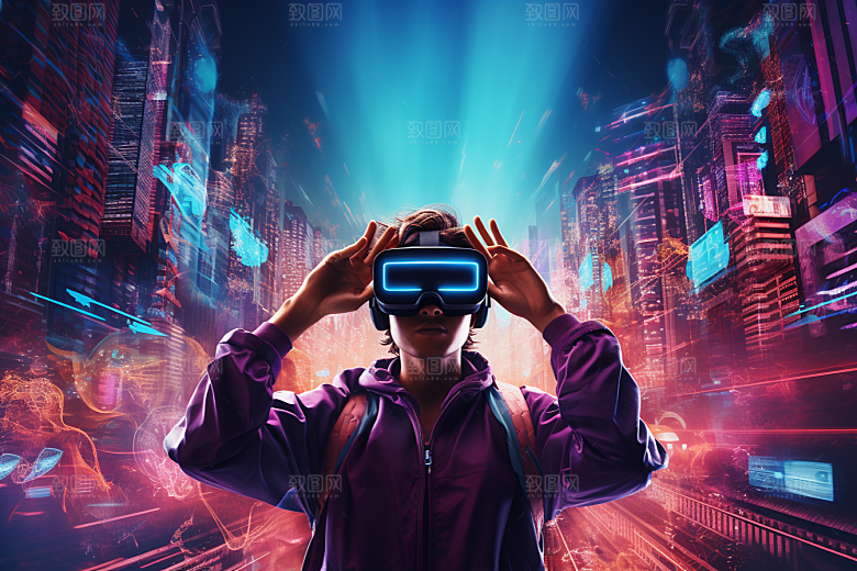 赛博VR眼镜高清头戴式眼镜素材