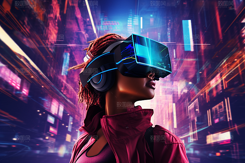 赛博VR眼镜科幻高清素材