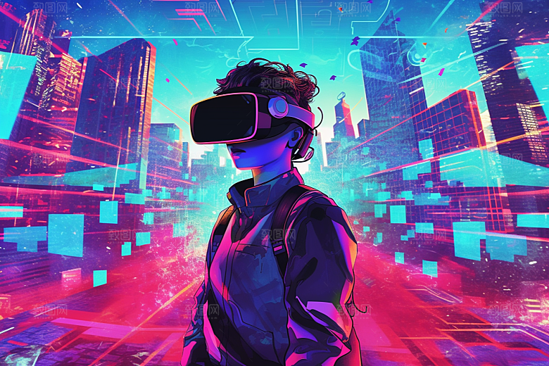 赛博VR眼镜未来时尚素材