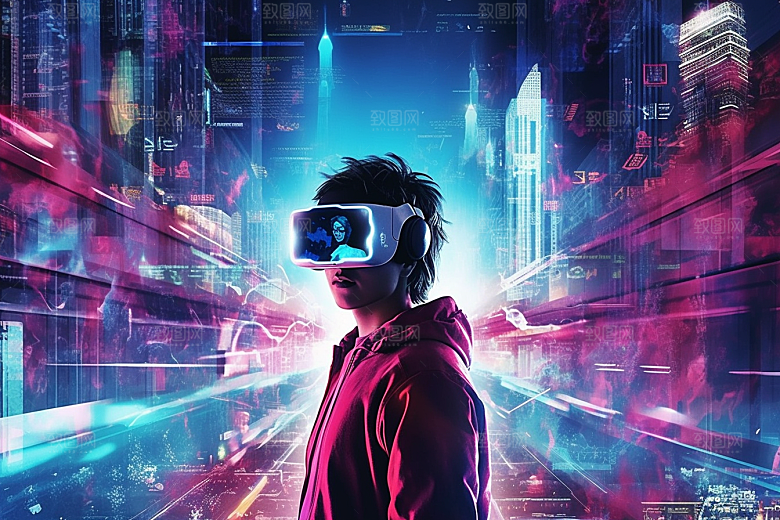 赛博VR眼镜时尚头戴式眼镜素材