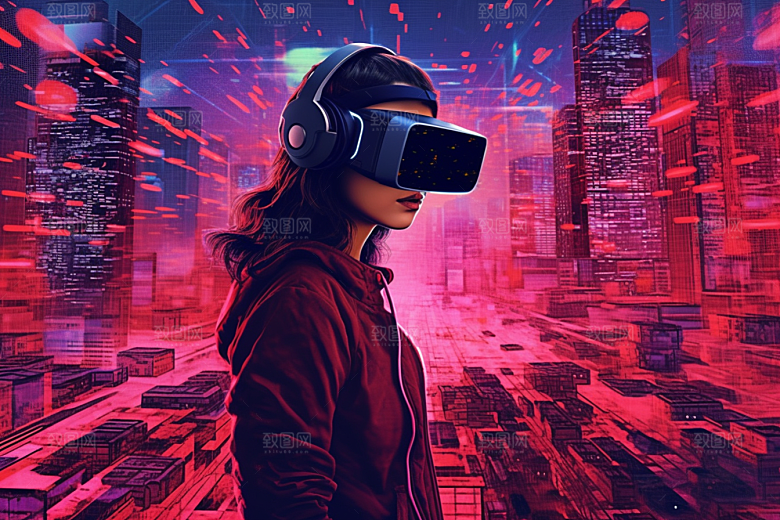 赛博VR眼镜未来科幻素材