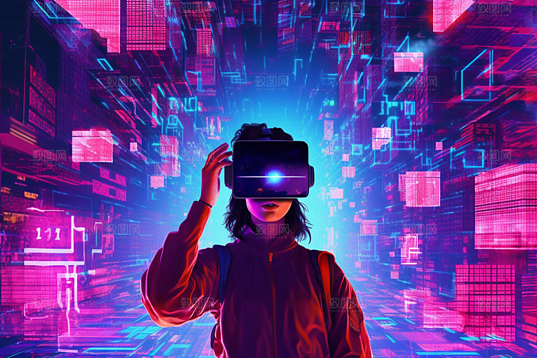 赛博VR眼镜高清头戴式眼镜素材