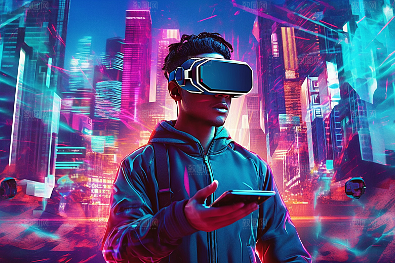 赛博VR眼镜高清电子设备素材