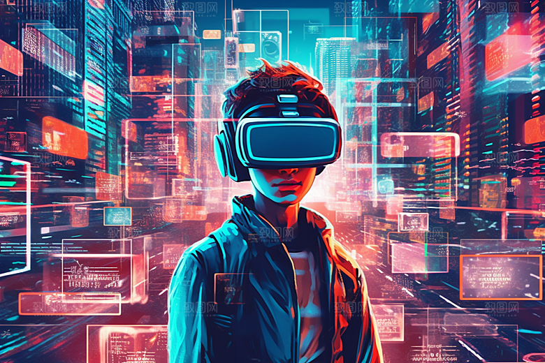 赛博VR眼镜赛博朋克夜之城素材