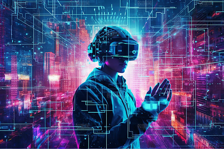赛博VR眼镜科幻时尚素材