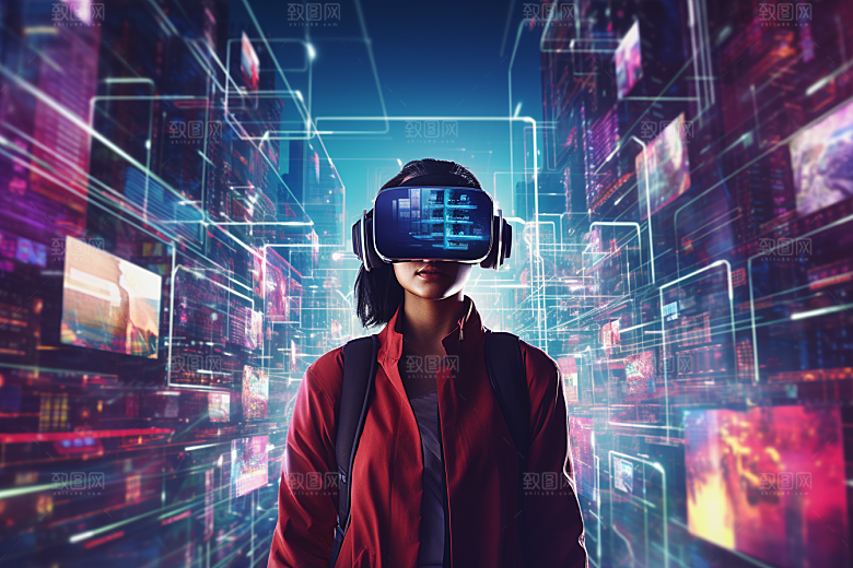 赛博VR眼镜时尚高清素材