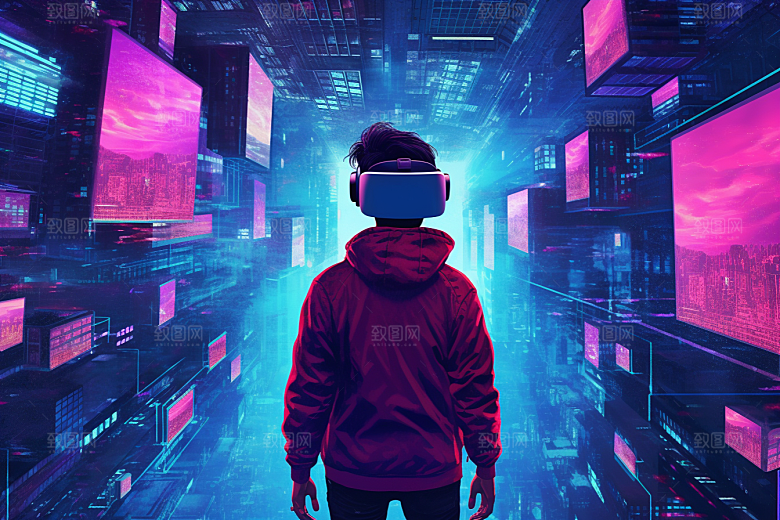 赛博VR眼镜高清头戴式眼镜素材