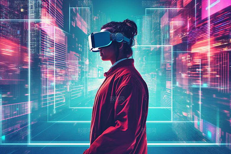 赛博VR眼镜高清电子设备素材