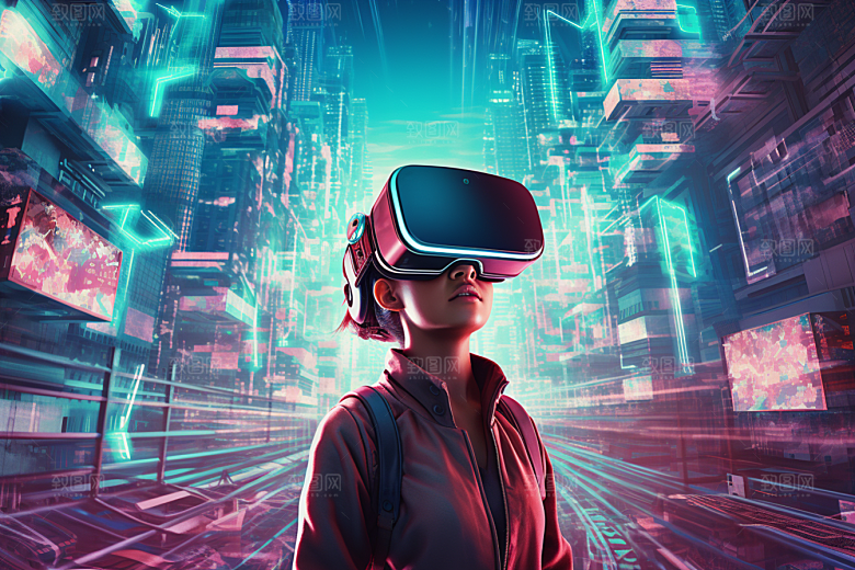 赛博VR眼镜未来时尚素材