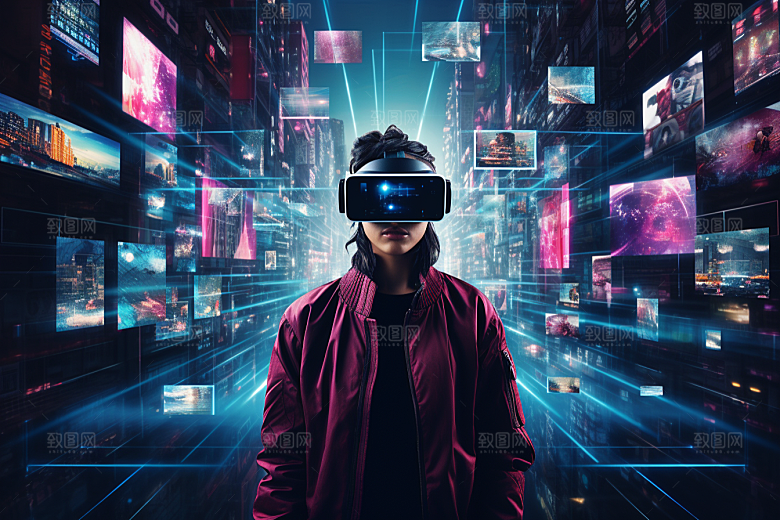 赛博VR眼镜时尚高清素材