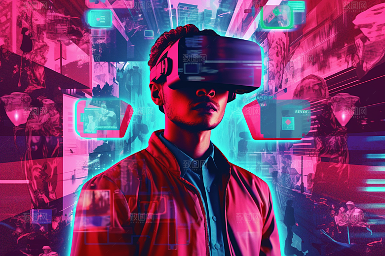 赛博VR眼镜科幻时尚素材
