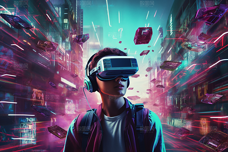 赛博VR眼镜科幻高清素材