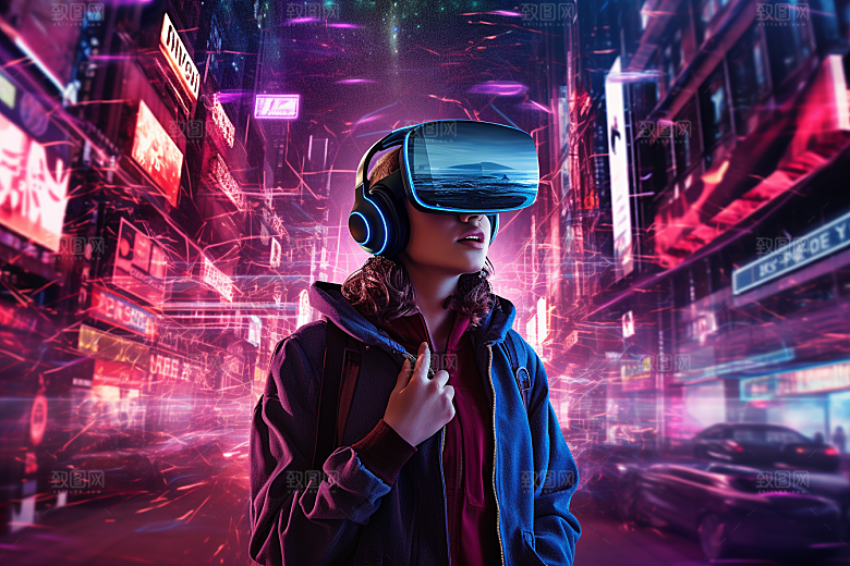 赛博VR眼镜高清电子设备素材