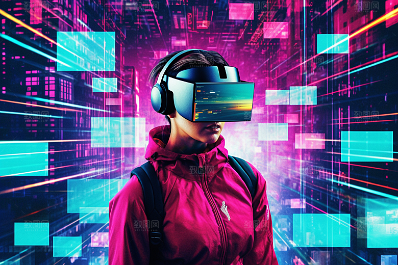 赛博VR眼镜赛博朋克高清素材