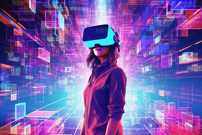 赛博VR眼镜赛博朋克夜之城素材