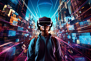 赛博VR眼镜高清赛博朋克素材