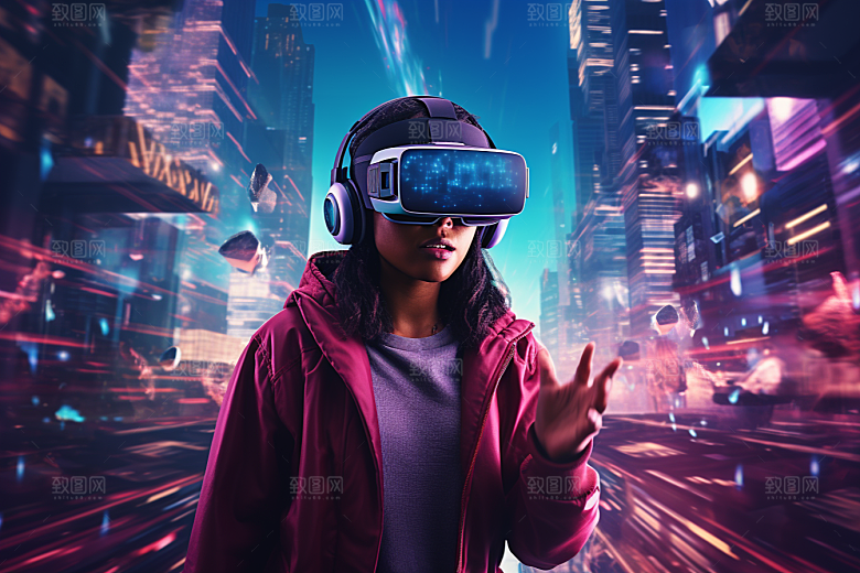 赛博VR眼镜科技电子设备素材