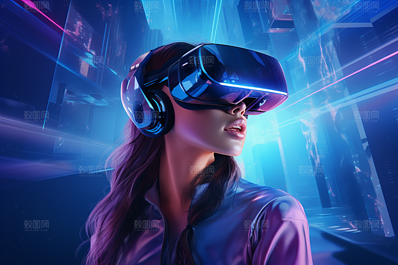 赛博VR眼镜科技高清素材