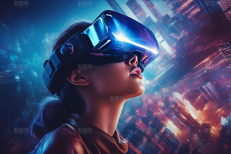赛博VR眼镜高清电子设备素材