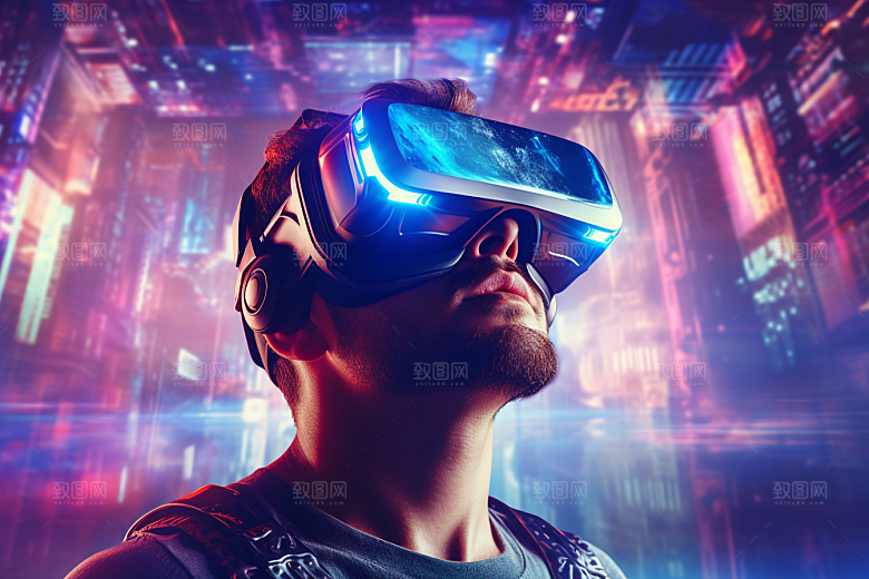 赛博VR眼镜未来科幻素材