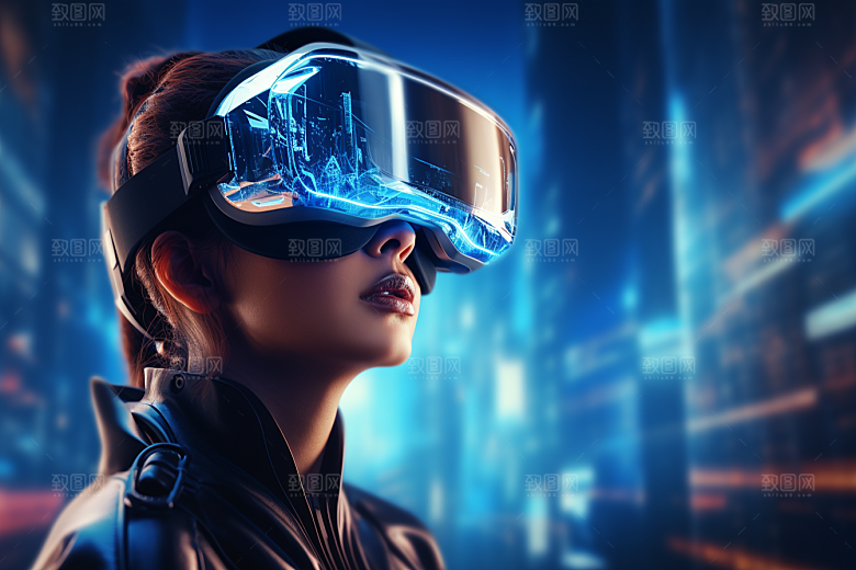 赛博VR眼镜科幻高清素材