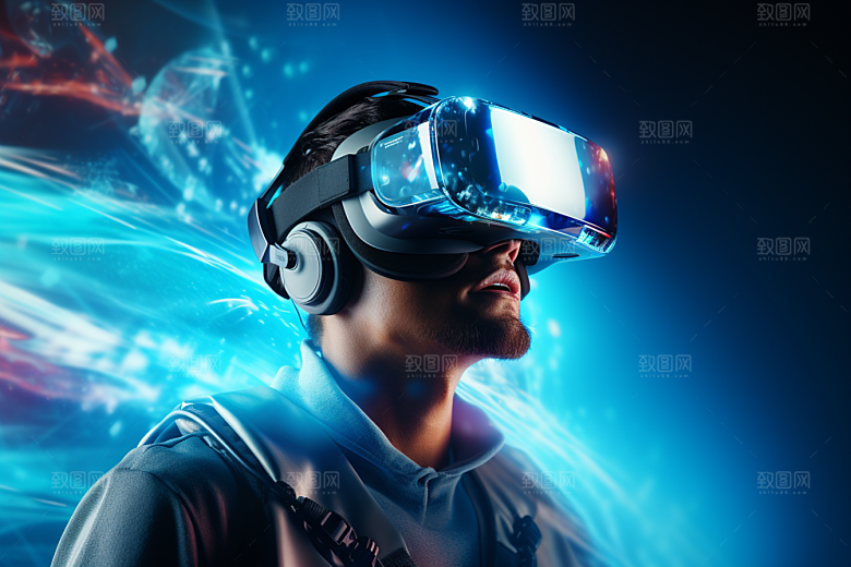 赛博VR眼镜信息技术电子设备素材