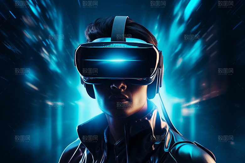 赛博VR眼镜赛博朋克科幻素材